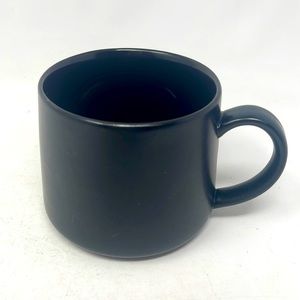 Starbucks 2014 Black Stoneware Matte and Shiny Finish Ceramic Coffee Mug